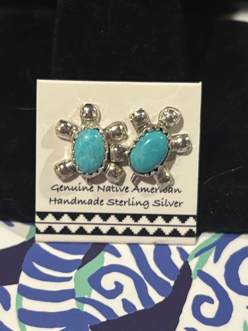 Turquoise Sterling Silver Stud Earrings